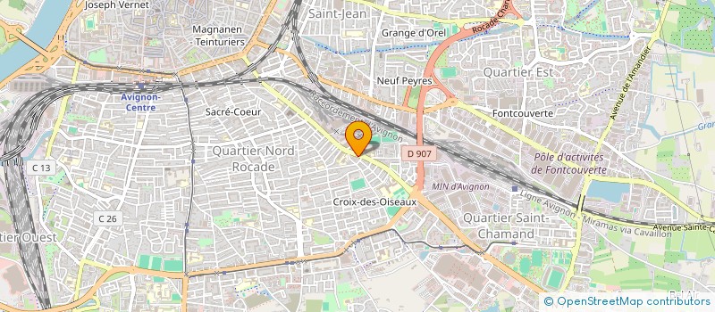 localisation de l'entreprise EVRARD à AVIGNON