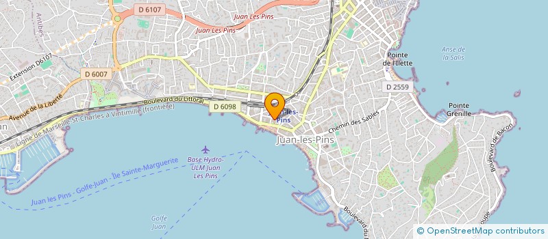 localisation de l'entreprise EVRARD à ANTIBES
