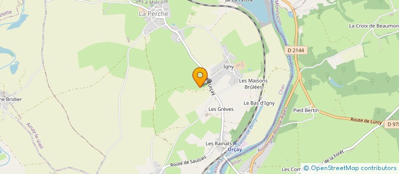 localisation de l'entreprise EVRARD COUDRY  LA PERCHE