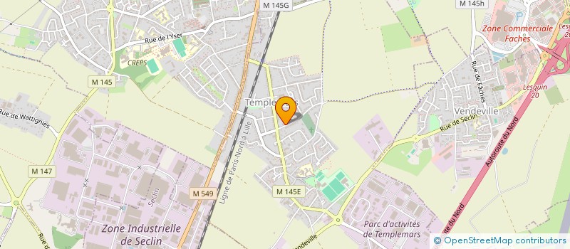 localisation de l'entreprise EVRARD IMMO  TEMPLEMARS