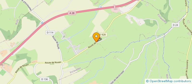 localisation de l'entreprise EVRARD PLOMBERIE SERVICES  ESCLAVELLES