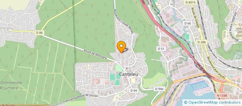 localisation de l'entreprise EVRARD-RAUNER à CANTELEU