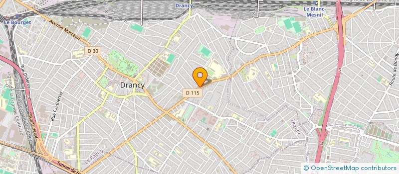 localisation de l'entreprise EVRAZ à DRANCY