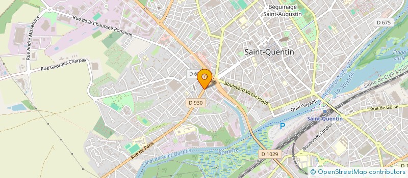 localisation de l'entreprise EVREN à SAINT-QUENTIN