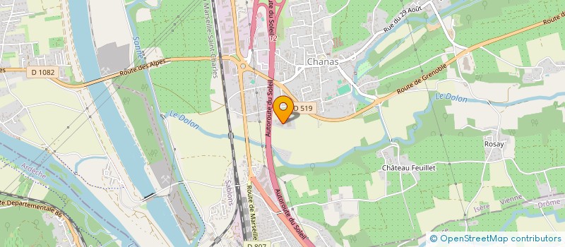 localisation de l'entreprise EVREN PUBLICITE  CHANAS