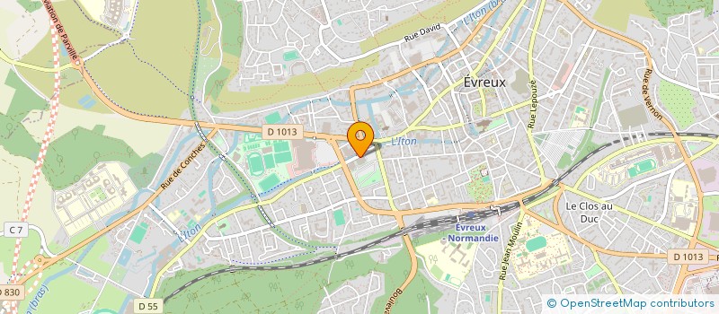 localisation de l'entreprise EVREUX ATHLETIC CLUB BASKET  EVREUX