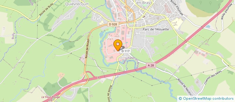 localisation de l'entreprise EVREUX DIFFUSION  NEUFCHATEL-EN-BRAY