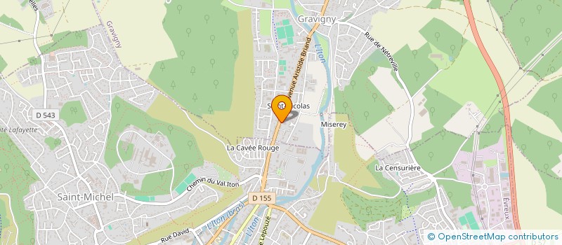 localisation de l'entreprise EVREUX PARE BRISE à GRAVIGNY