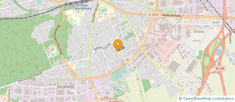 localisation de l'entreprise EVREUX RADIO LOCALE à EVREUX