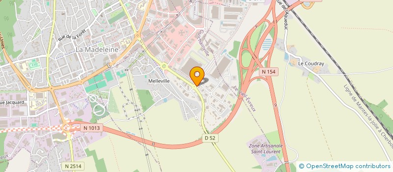 localisation de l'entreprise EVREUX RENOVATION  LE VIEIL-EVREUX