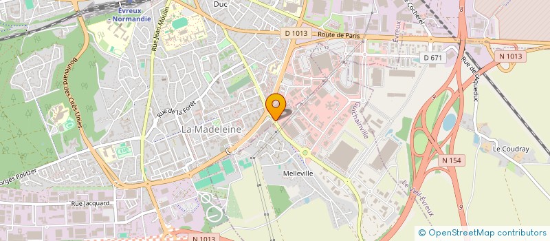 localisation de l'entreprise EVREUX TISSUS à GUICHAINVILLE