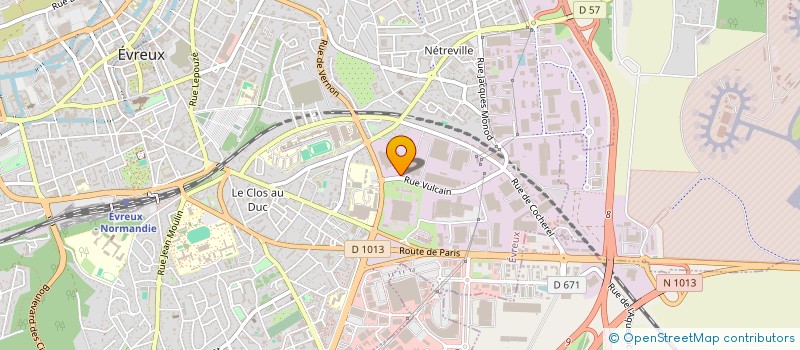 localisation de l'entreprise EVREUX VULCAIN SERVICES  EVREUX