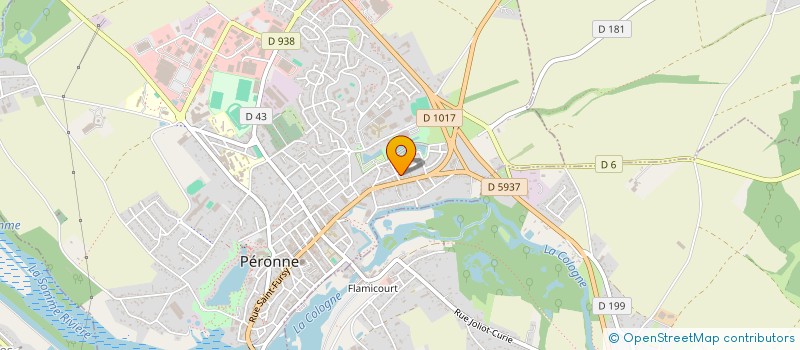 localisation de l'entreprise EVRH à PERONNE