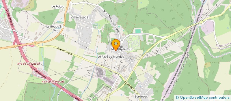 localisation de l'entreprise EVRINI à VILLEVAUDE