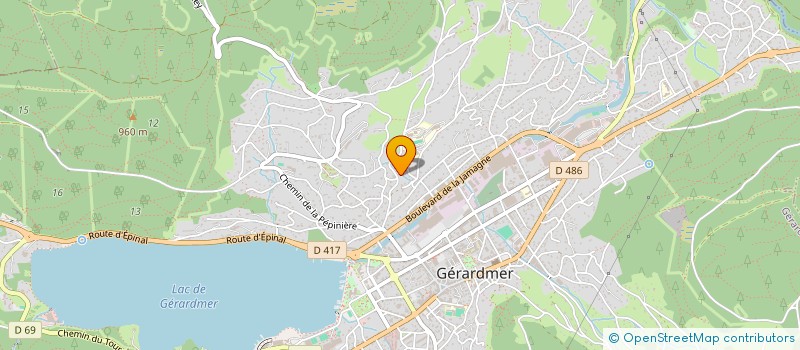 localisation de l'entreprise EVRISTO à GERARDMER