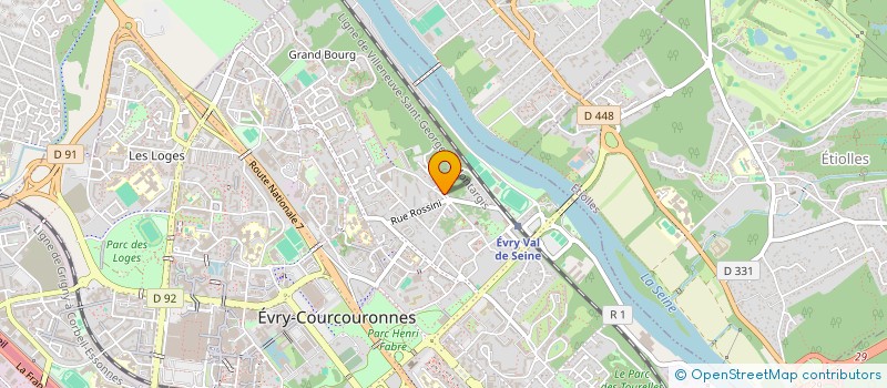 localisation de l'entreprise EVRY BRIDGE-CLUB  EVRY-COURCOURONNES