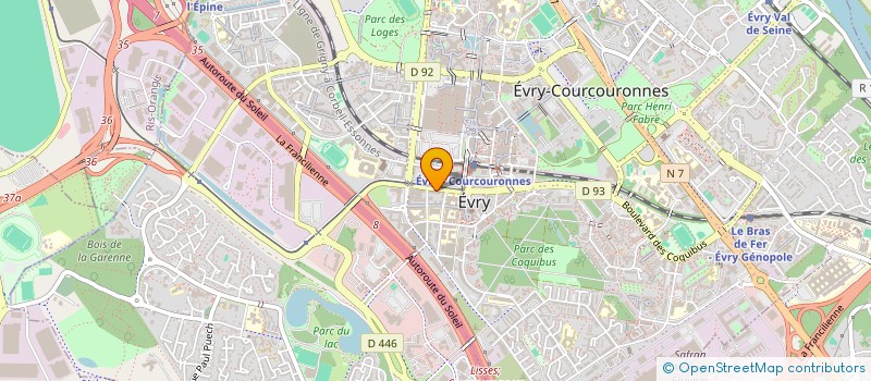 localisation de l'entreprise EVRY CONDUITE à EVRY-COURCOURONNES