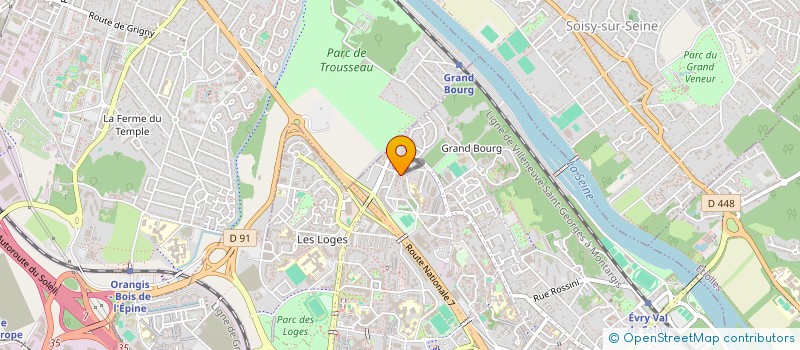 localisation de l'entreprise EVRY-COURCOURONNES KARATE 91  EVRY-COURCOURONNES