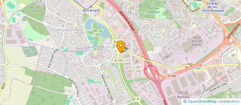 localisation de l'entreprise EVRY FOOD  LISSES