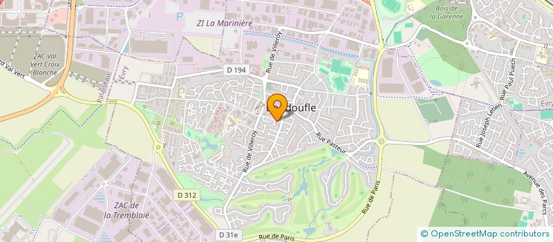 localisation de l'entreprise EVRY JARDINS DE CYBELE  BONDOUFLE