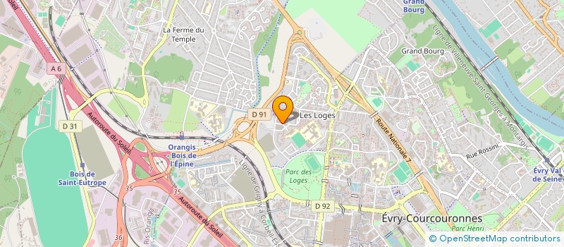 localisation de l'entreprise EVRYENNE DE PROTECTION ET DE SECURITE à EVRY-COURCOURONNES