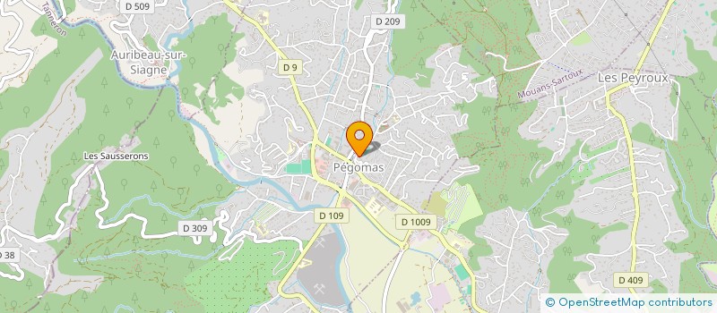 localisation de l'entreprise EVS  PEGOMAS