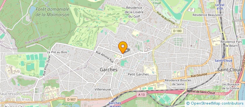 localisation de l'entreprise EVS ETUDES VENTES SERVICES à GARCHES