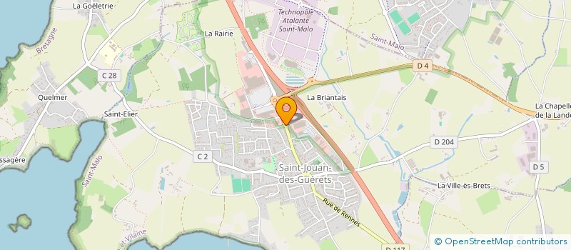 localisation de l'entreprise EVS PUBLICITE  SAINT-JOUAN-DES-GUERETS