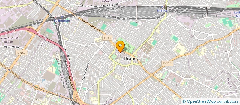 localisation de l'entreprise EVSA à DRANCY