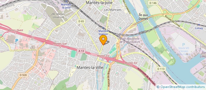 localisation de l'entreprise EVSA FRANCE à MANTES-LA-VILLE