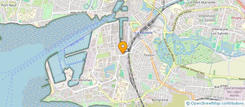 localisation de l'entreprise EVSD à LA ROCHELLE