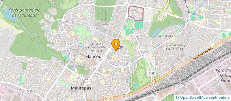 localisation de l'entreprise EVSEN TAXIS à ELANCOURT