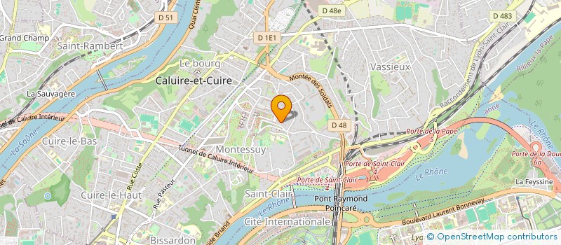 localisation de l'entreprise EVT à CALUIRE-ET-CUIRE