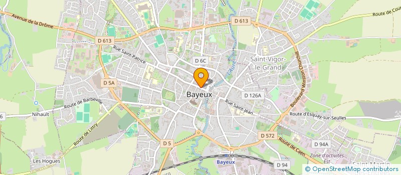 localisation de l'entreprise EVTH à BAYEUX