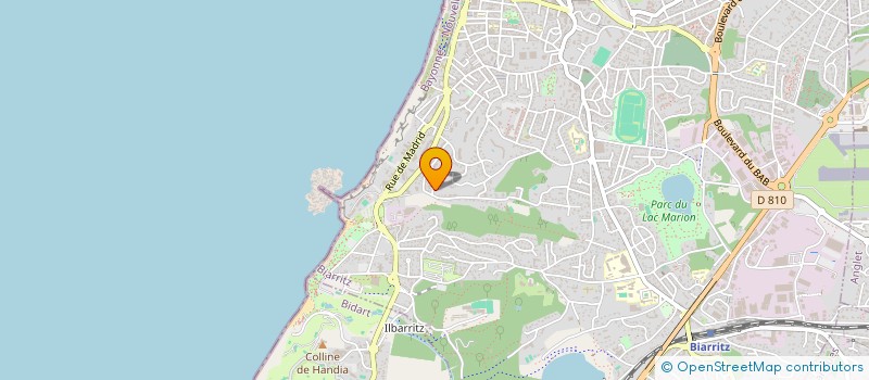 localisation de l'entreprise EVTM  BIARRITZ