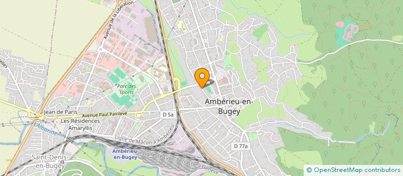 localisation de l'entreprise EVTOGA à AMBERIEU-EN-BUGEY
