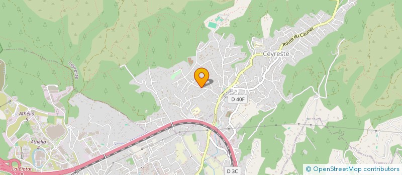 localisation de l'entreprise EVTP JARDINS  CEYRESTE