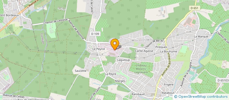 localisation de l'entreprise EVTRONIC  LEOGNAN