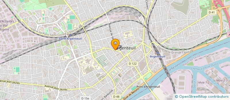 localisation de l'entreprise EVTV STUDIO PROD  ARGENTEUIL