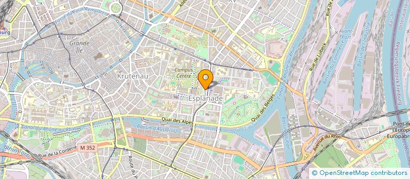 localisation de l'entreprise EVUS à STRASBOURG