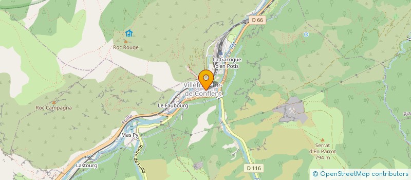 localisation de l'entreprise EVY  VILLEFRANCHE-DE-CONFLENT