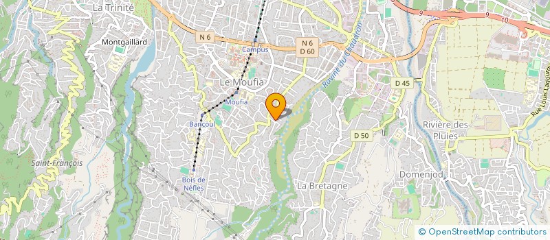 localisation de l'entreprise EVY à SAINT-DENIS