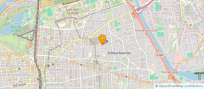 localisation de l'entreprise EVY  VILLEURBANNE