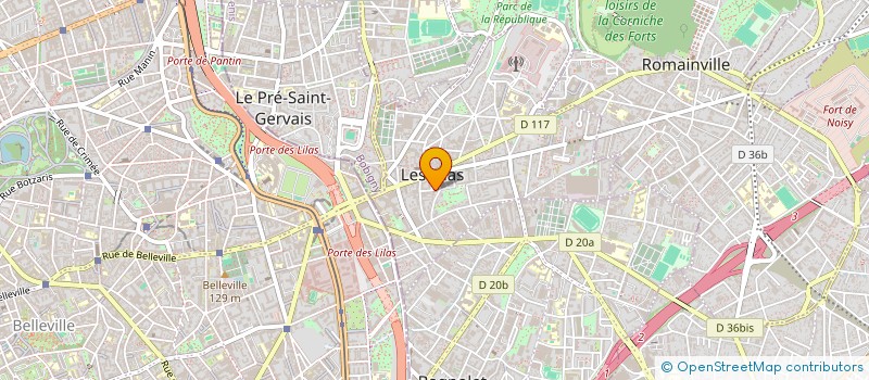localisation de l'entreprise EVY ENERGIE à LES LILAS