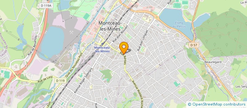localisation de l'entreprise EVY IMMOBILIER à MONTCEAU-LES-MINES