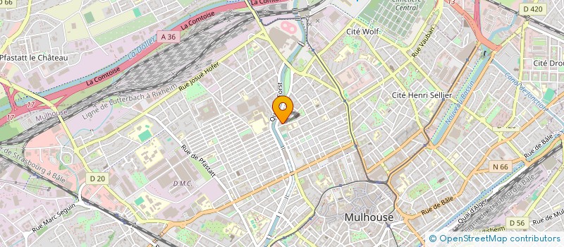 localisation de l'entreprise EVY PLOMBERIE  MULHOUSE