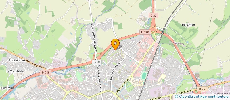 localisation de l'entreprise EVYDANSE à CHALLANS