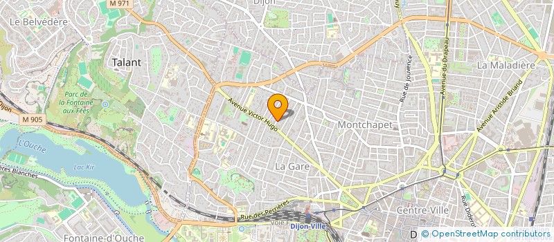 localisation de l'entreprise EVYDENCE à DIJON