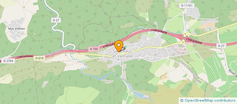 localisation de l'entreprise EVYLIE  SAINT-PAUL-ET-VALMALLE