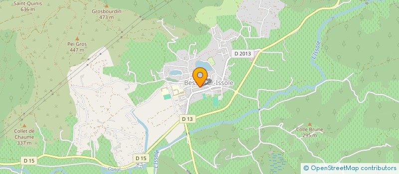 localisation de l'entreprise EVYOCE à BESSE-SUR-ISSOLE